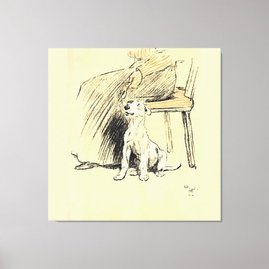 Een hondendag PL 12 (1902) Cecil Charles Windsor Canvas Afdruk (Voorkant)