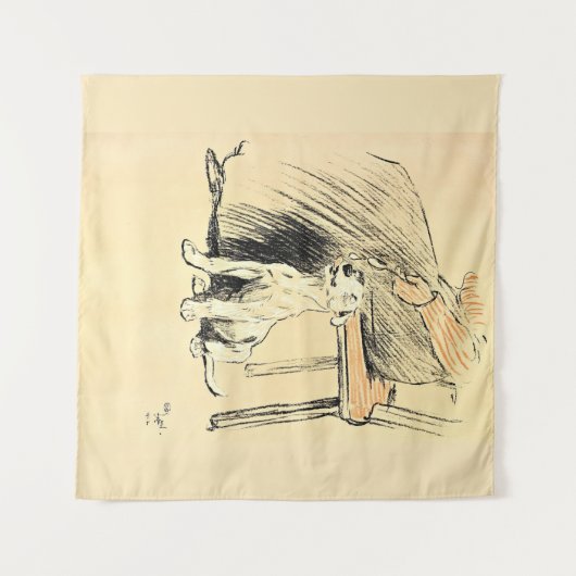 Een hondendag PL 12 (1902) Cecil Charles Windsor Wandkleed (Voorkant (horizontaal))