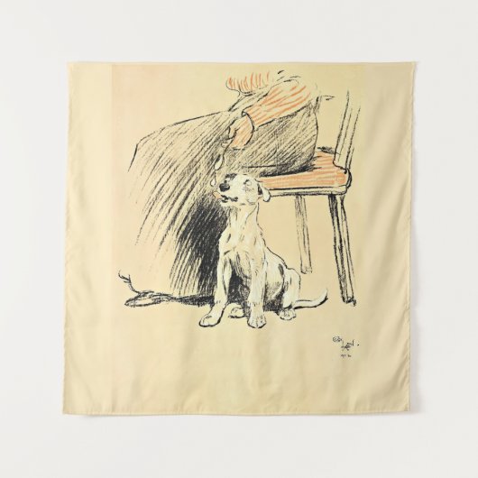 Een hondendag PL 12 (1902) Cecil Charles Windsor Wandkleed (Voorkant)