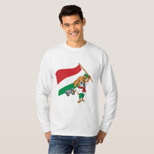 Een Hongaars Fan Dog T-shirt