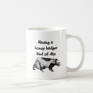 Een honingbadger, een soort dag koffiemok