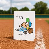 Een honkbal vangen kaart