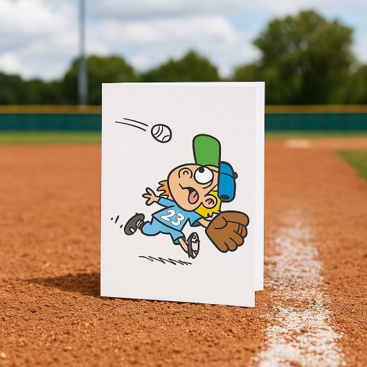 Een honkbal vangen kaart