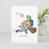 Een honkbal vangen kaart (Staand voorkant)