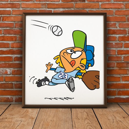 Een honkbal vangen poster