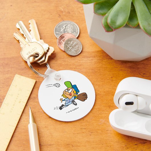 Een honkbal vangen sleutelhanger