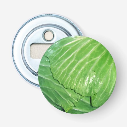 Een hoofd van de kool button flesopener (Voorkant)
