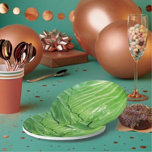 Een hoofd van de kool papieren bordje (Multi)