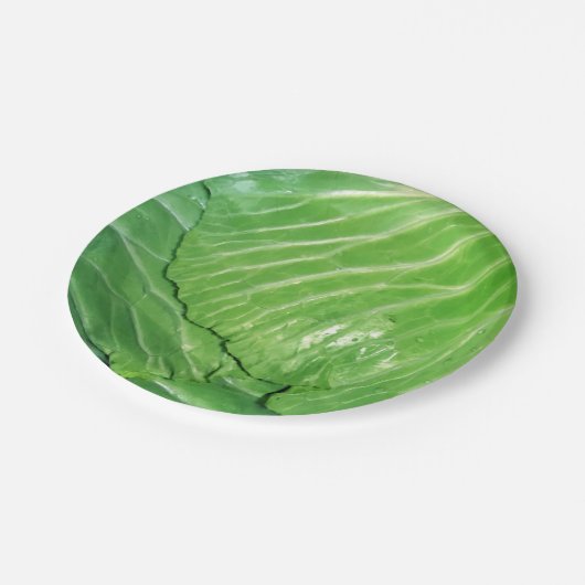 Een hoofd van de kool papieren bordje (Gekanteld)