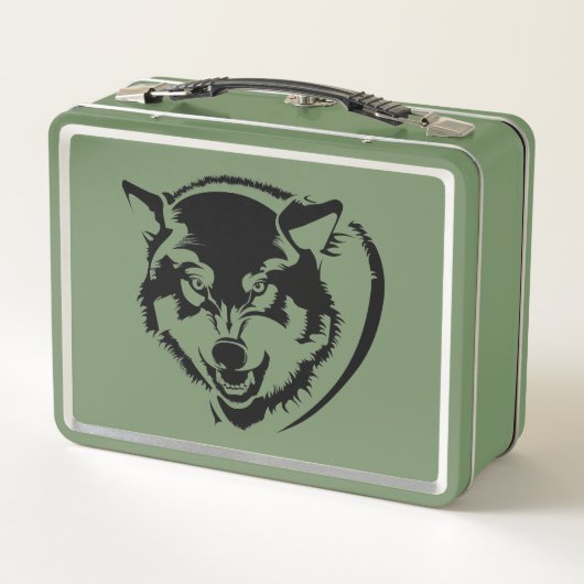 Een hoofd van een Wolf (Achterkant)