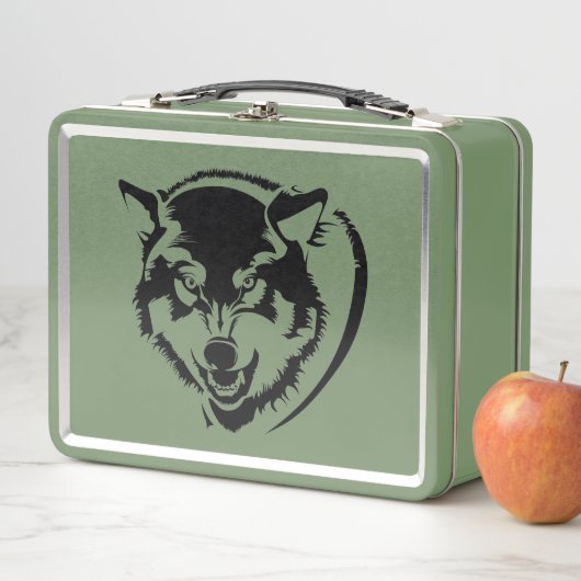 Een hoofd van een Wolf (In situ)