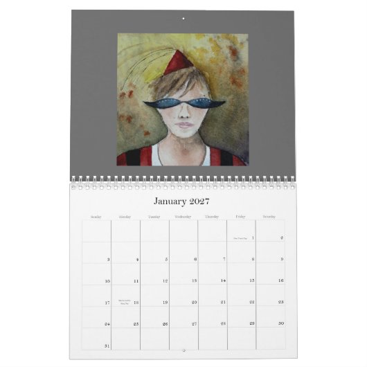 Een hoofd vol van Whimsey Kalender (Jan 2027)