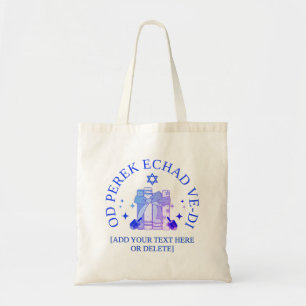 EEN HOOFDSTUK MAAR DAN OP Z'N HEBREEUWS Hanukkah Tote Bag