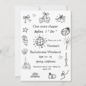 Een hoofdstuk voor de kapel Boek Bachelorette Kaart (Voorkant)