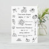 Een hoofdstuk voor de kapel Boek Bachelorette Kaart (Staand voorkant)