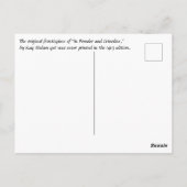 Een hooggeboren koppel en speelse nonnen dansen briefkaart (Achterkant)