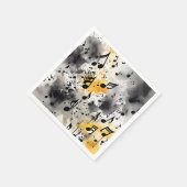 Een hoop muzieknoten servet (Hoek)