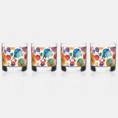 Een hoop spetters whisky glas (Links)