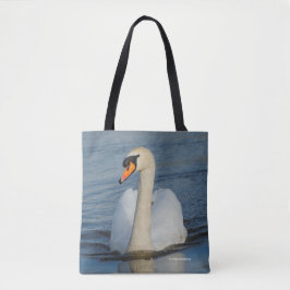 Een hoopvolle benadering van de zwaan tote bag