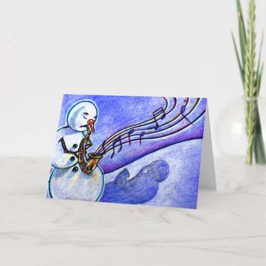 Een hoorn voor het Spelen Feestdagen Kaart (Voorkant)