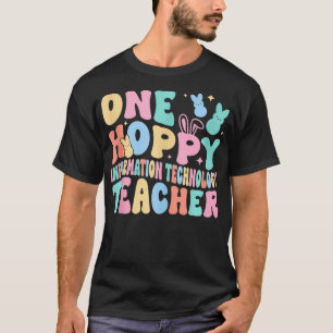 Eén hoppy informatietechnologie leraar Tutor Bun T-shirt