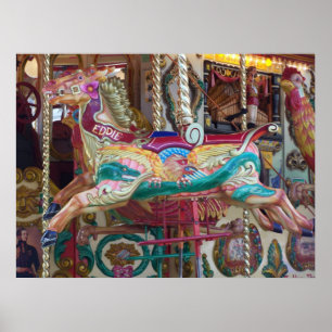 EEN HORSE GENOEMD EDDIE POSTER