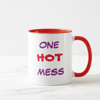 Eén hot Mess   11 oz Red Ringer-Mok Mok