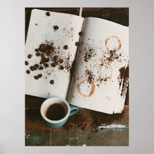 Een Hot Mess Koffie met sint-jansbrood Poster