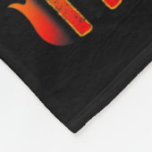 Eén hot One Kill Fire Grill Deer Hunting Fleece Deken (Hoek)