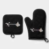 Eén hot Warrior Ovenwant & Pannenlap Set (Voorkant)