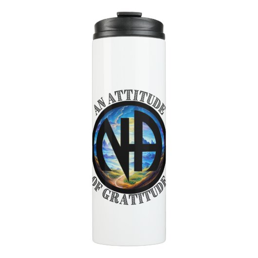 Een houding van dankbaarheid - nvdr thermosbeker (Voorkant)