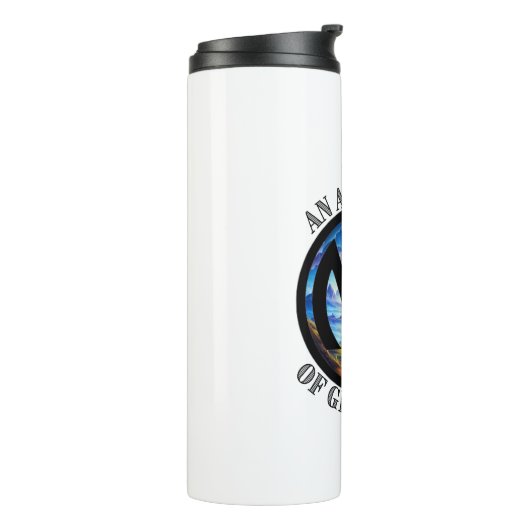 Een houding van dankbaarheid - nvdr thermosbeker (Gedraaid links)