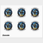Een houding van Gratitude - NA Narcotics Anonymous Ronde Sticker (Vel)