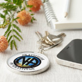 Een houding van Gratitude - NA Narcotics Anonymous Sleutelhanger (Zijkant)