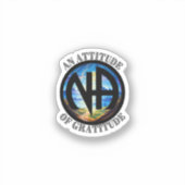 Een houding van Gratitude - NA Narcotics Anonymous Sticker (Voorkant)