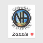 Een houding van Gratitude - NA Narcotics Anonymous Sticker (Vel)