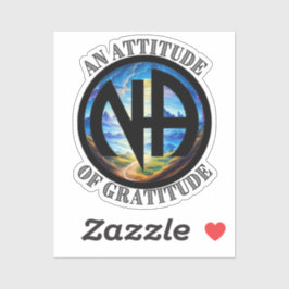 Een houding van Gratitude - NA Narcotics Anonymous Sticker
