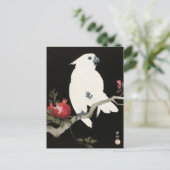 Een houtafdruk van een papegaai van Ohara Koson Briefkaart (Staand voorkant)