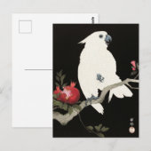 Een houtafdruk van een papegaai van Ohara Koson Briefkaart (Voorkant / Achterkant)