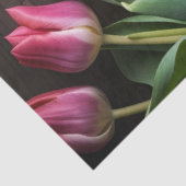 Een houten en tulp serie ontwerp #2 tissuepapier (Detail)