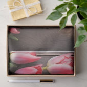 Een houten en tulp serie ontwerp #3 tissuepapier (Geschenk)
