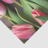 Een houten en tulp serie ontwerp #3 tissuepapier (Detail)