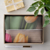 Een houten en tulp serie ontwerp #4 tissuepapier (Geschenk)