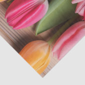 Een houten en tulp serie ontwerp #4 tissuepapier (Detail)