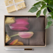 Een houten en tulp serie ontwerp #5 tissuepapier (Geschenk)