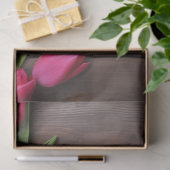 Een houten en tulp serie ontwerp #6 tissuepapier (Geschenk)