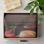 Een houten en tulp serie ontwerp #7 tissuepapier (Geschenk)