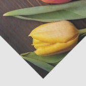 Een houten en tulp serie ontwerp #8 tissuepapier (Detail)