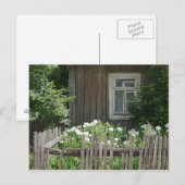 Een houten hut briefkaart (Voorkant / Achterkant)