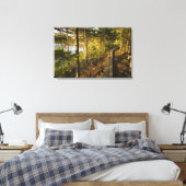Een houten weg in Acadia National Park Maine Canvas Afdruk (Insitu (Slaapkamer))